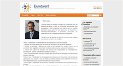 Desktop Screenshot of eurotalent.org